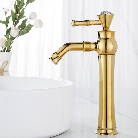 G225 Chrome and gold basin mixer from china